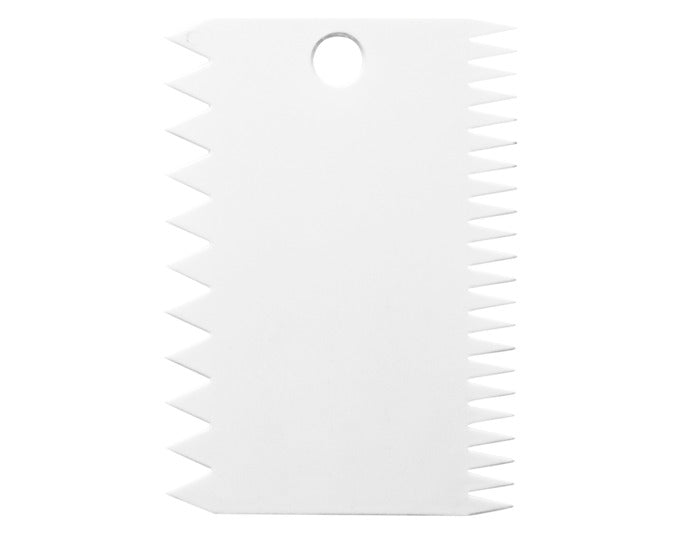 STÄDTER Teigkarte Kammschaber 7.5x11 cm weiss in  präsentiert im Onlineshop von KAQTU Design AG. Backutensilien ist von STÄDTER