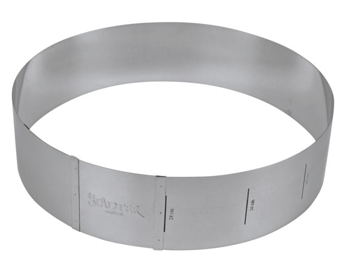 STÄDTER Tortenring Pusteblume ø 18–30x10 cm verstellbar in  präsentiert im Onlineshop von KAQTU Design AG. Backform / Backblech ist von STÄDTER
