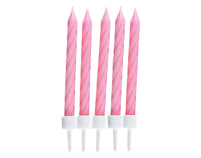 STÄDTER Geburtstagskerzen 7.5 cm mit Halter 10 Stk. rosa in  präsentiert im Onlineshop von KAQTU Design AG. Dekoration ist von STÄDTER