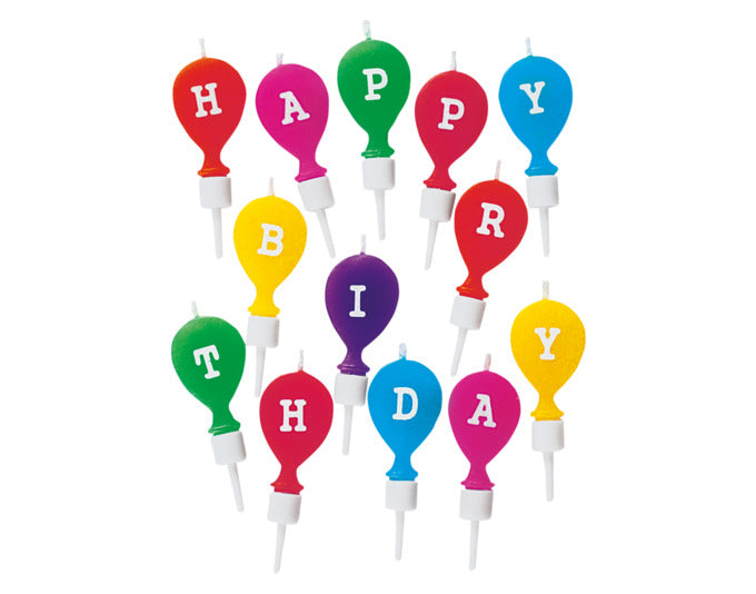 STÄDTER Kerzen Happy Birthday 2x5 cm 13-teilig bunt mit Halter in  präsentiert im Onlineshop von KAQTU Design AG. Dekoration ist von STÄDTER