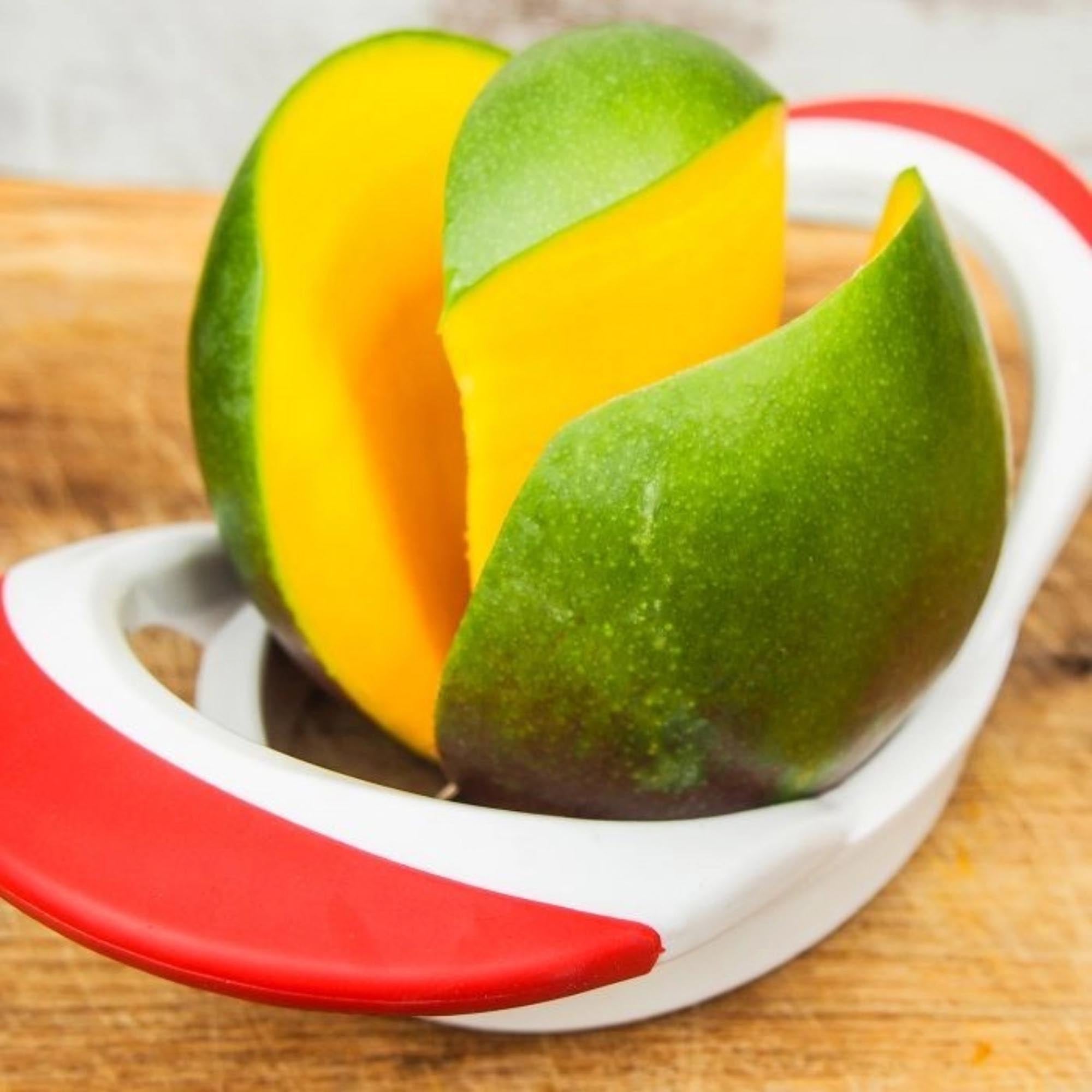 Praktischer Mangoteiler von Westmark, 11x20x6cm, ideal zum schnellen Schneiden und Entkernen von Mangos.