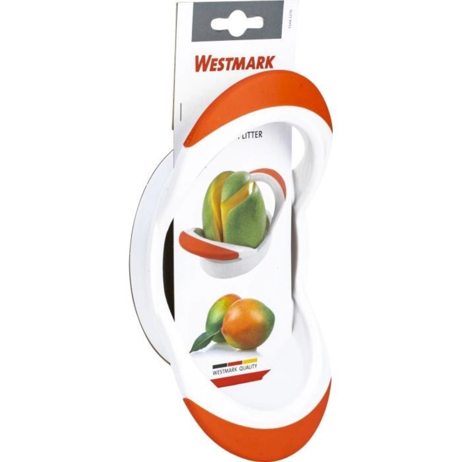 Hochwertiger Mangoteiler von Westmark, 11x20x6cm, ideal zum einfachen Zerteilen und Servieren von Mangos, perfektes Hilfsmittel für Obstliebhaber.