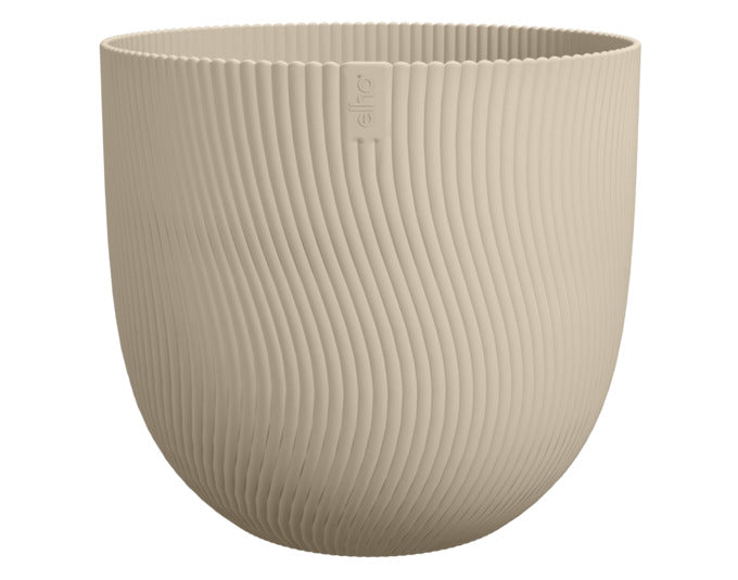ELHO Pflanzengefäss Sereh rund ø 30 cm pilzbeige in  präsentiert im Onlineshop von KAQTU Design AG. Pflanzentopf Outdoor ist von ELHO