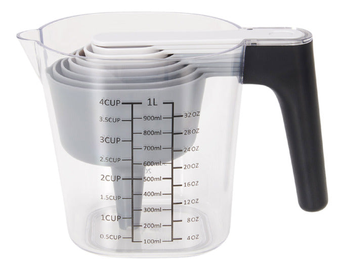 PATISSE Messbecher 1lL inkl. Messlöffel/Trichter/Spachtel 9-teilig Kunststoff in  präsentiert im Onlineshop von KAQTU Design AG. Küchenhelfer ist von PATISSE
