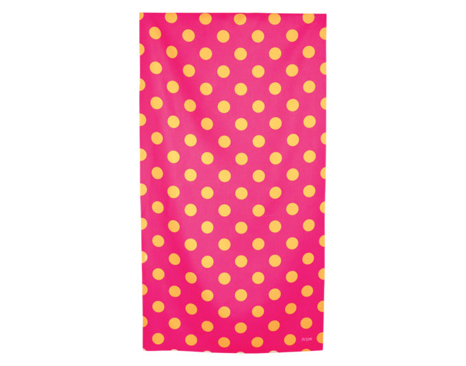 ARPE Handtuch dots olive green 50 x 95 cm in  präsentiert im Onlineshop von KAQTU Design AG. Badzubehör ist von ARPE