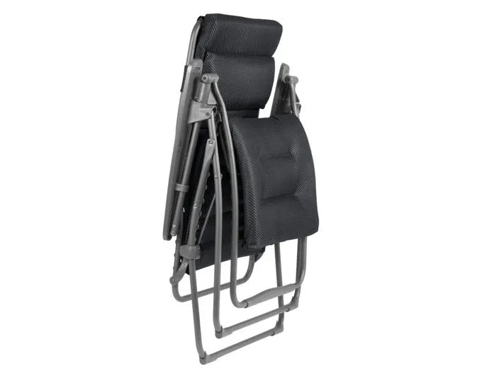 Ergonomischer Relaxsessel LAFUMA Futura BeComfort® XL, dark grey, mit robustem Titane-Gestell, ideal für Komfort und Entspannung.