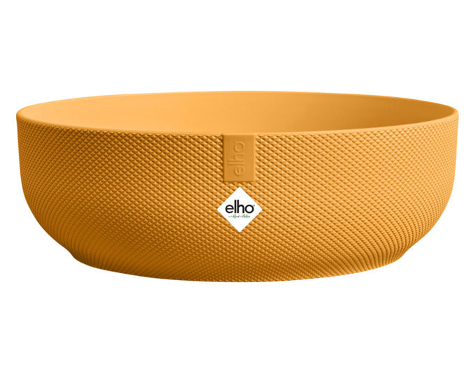 ELHO Planzengefäss Jazz rund ø 28 cm amber gelb in  präsentiert im Onlineshop von KAQTU Design AG. Pflanzentopf Outdoor ist von ELHO