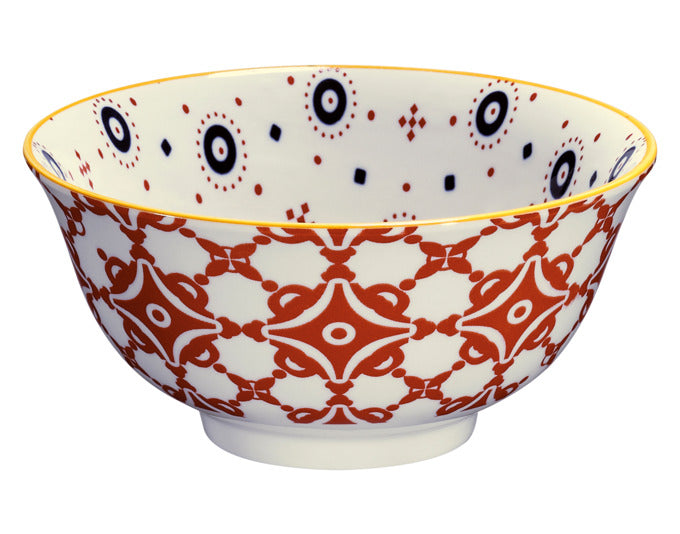 CILIO Bowl Amici Waben Porzellan 850 ml ø 18x8 cm in  präsentiert im Onlineshop von KAQTU Design AG. Schale ist von CILIO