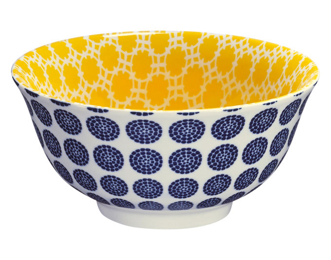 CILIO Bowl Amici Waben Porzellan 850 ml ø 18x8 cm in  präsentiert im Onlineshop von KAQTU Design AG. Schale ist von CILIO