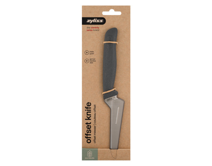 Das ZYLISS Offsetmesser 10 cm schwarz bietet präzises Schneiden mit ergonomischem Griff und hochwertiger Klinge.