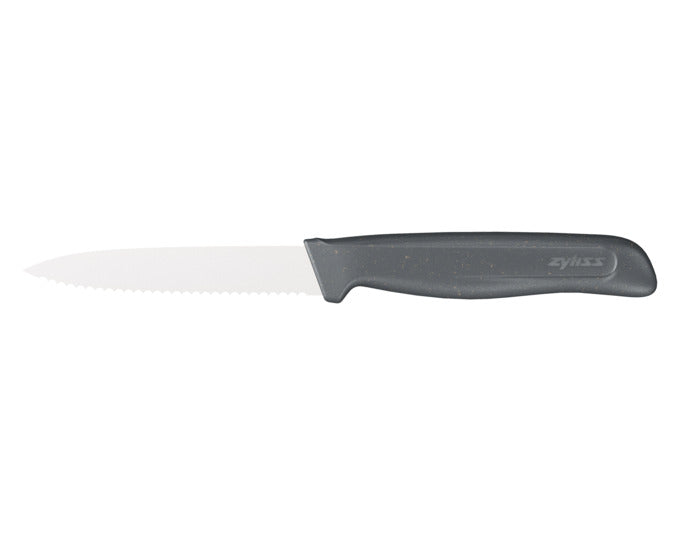 ZYLISS Rüstmesser mit Wellenschliff 10 cm schwarz in  präsentiert im Onlineshop von KAQTU Design AG. Küchenmesser ist von ZYLISS