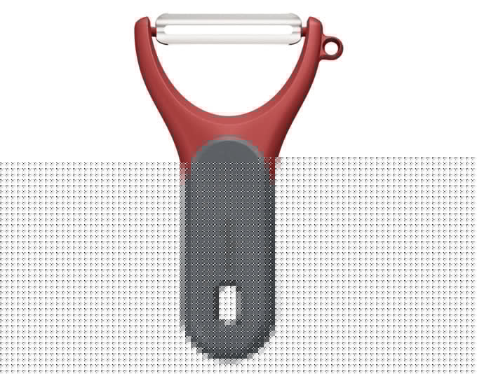 ZYLISS Tomatenschäler-Y quer schwarz rot in  präsentiert im Onlineshop von KAQTU Design AG. Küchenhelfer ist von ZYLISS