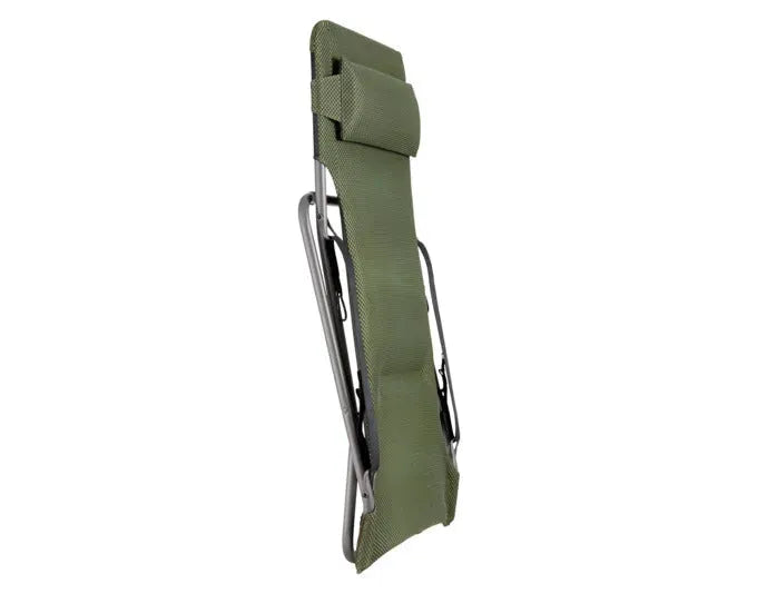 Komfortabler LAFUMA Transabed Sessel in Olive mit Titan-Gestell, ideal für Entspannung und stilvolles Relaxen.