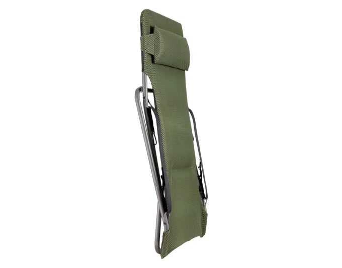 Komfortabler LAFUMA Transabed Sessel in Olive mit Titan-Gestell, ideal für Entspannung und stilvolles Relaxen.