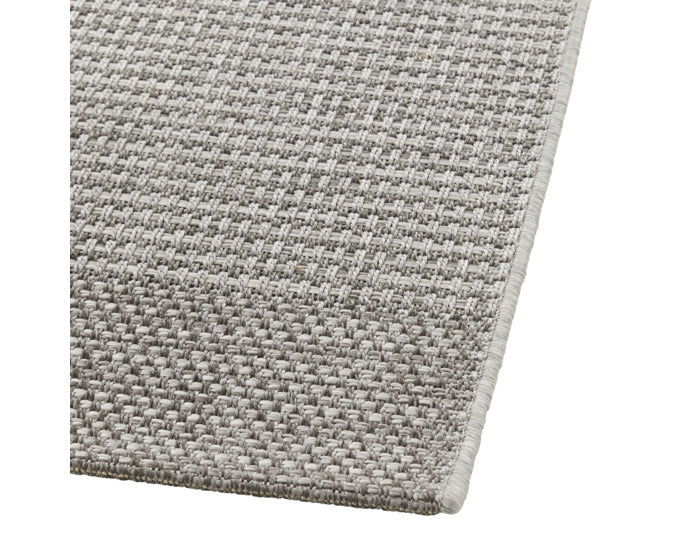 Moderner LAFUMA Outdoor-Teppich Melya, 340x240 cm, aus Polypropylen, in stilvollem Sonora-Grau, ideal für Terrasse und Garten.