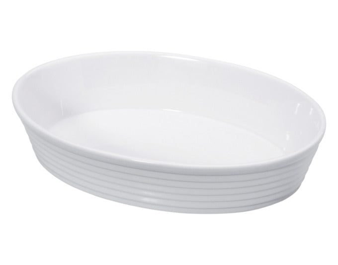 KÜCHENPROFI Auflaufform Burgund oval 30 cm weiss in  präsentiert im Onlineshop von KAQTU Design AG. Backform / Backblech ist von KÜCHENPROFI