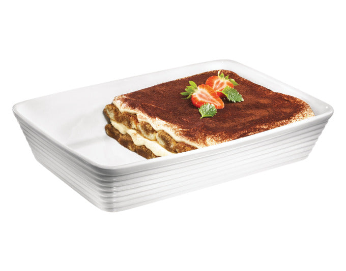 Entdecken Sie die KÜCHENPROFI Auflaufform Burgund 35 cm – ideal für köstliche Aufläufe und Gratins. Pflegeleicht und hitzebeständig bis 280 °C.