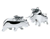 PHILIPPI BullBear Paperclip Holder,<tamp>2-piece set</tamp>