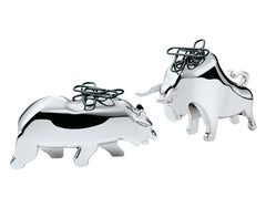 PHILIPPI BullBear Paperclip Holder,<tamp>2-piece set</tamp>