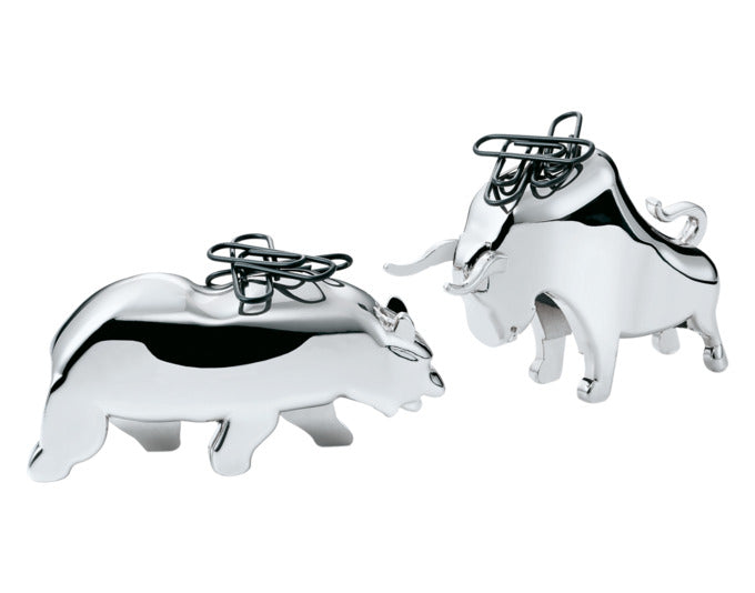 PHILIPPI Büroklammerhalter Bull & Bear 2tlg. in  präsentiert im Onlineshop von KAQTU Design AG. Bürozubehör ist von PHILIPPI