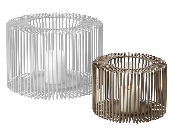 PHILIPPI Windlicht Oslo S ø 21x14 cm taupe in  präsentiert im Onlineshop von KAQTU Design AG. Laterne ist von PHILIPPI