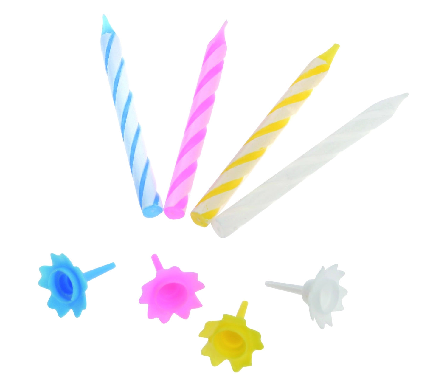 Buntes 24-teiliges Set aus Geburtstags- und Partykerzen von Westmark, ideal für festliche Anlässe und kreative Dekorationen.