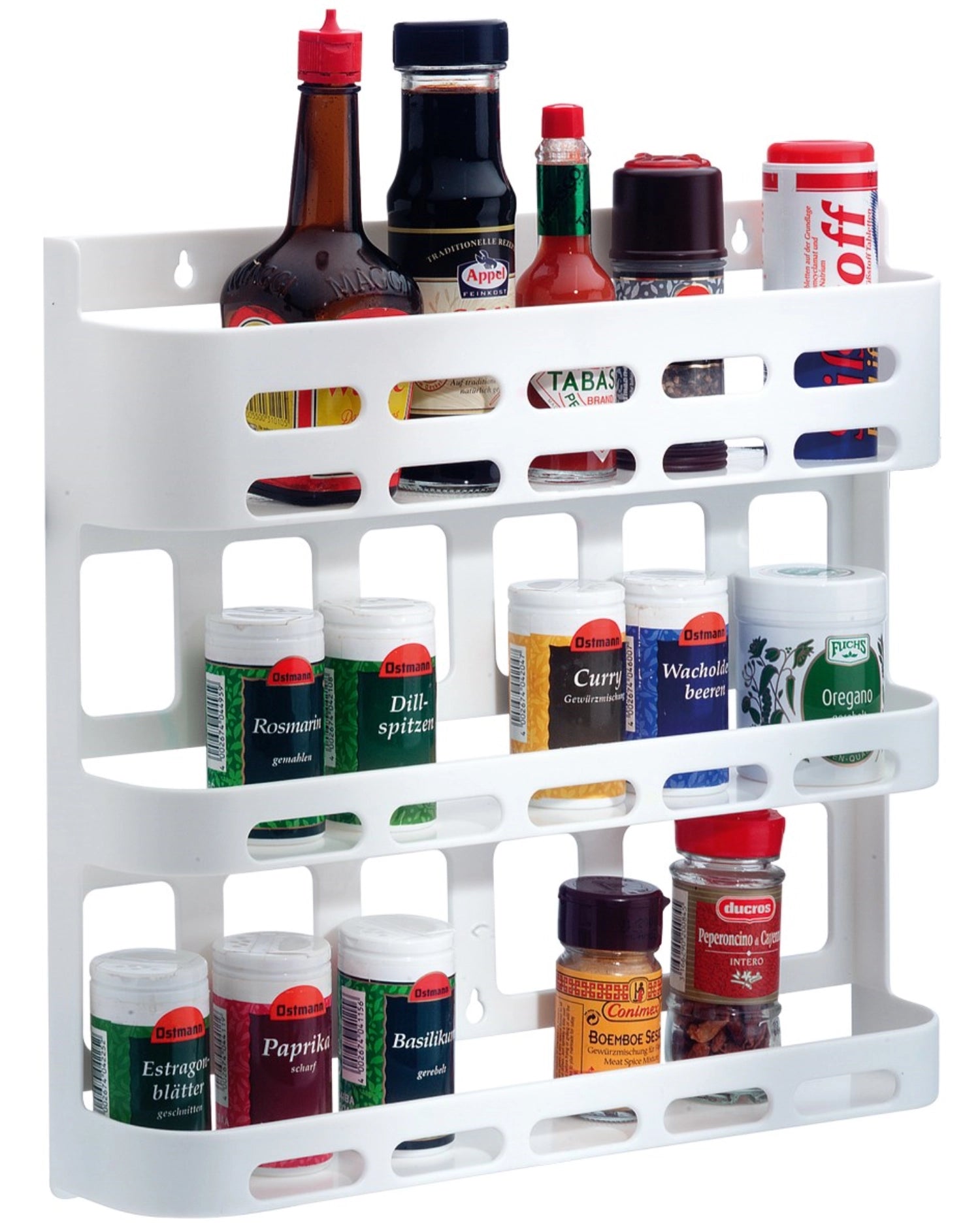 Gewürzregal Parato, weiss, 38x35x7cm