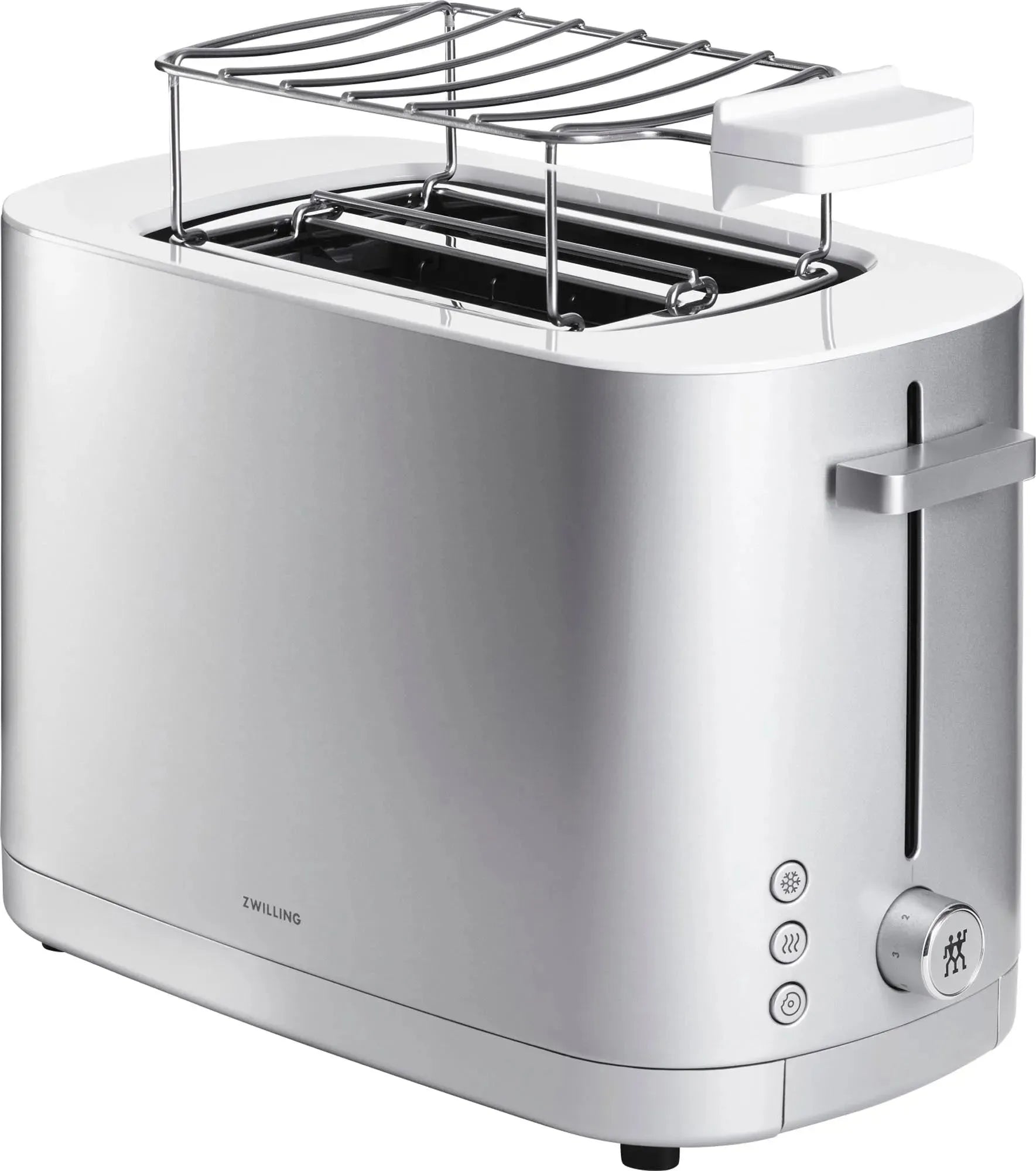 Enfinigy Toaster 2 mit Brötchenaufsatz silber - KAQTU Design