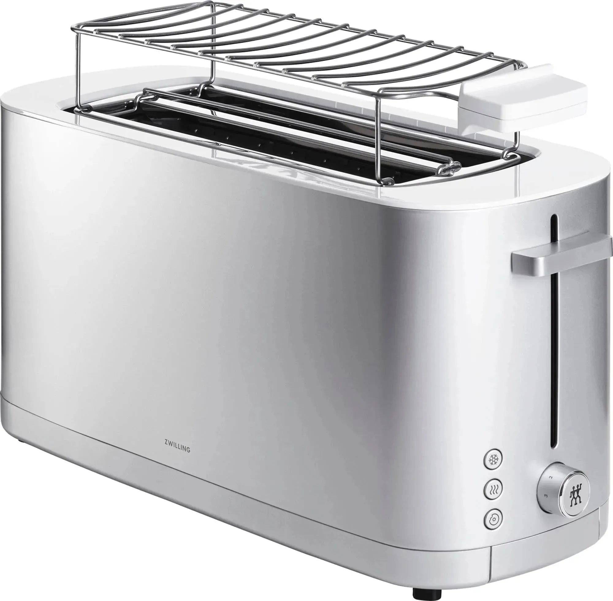 Enfinigy Toaster 2x4 mit Brötchenaufsatz silber - KAQTU Design