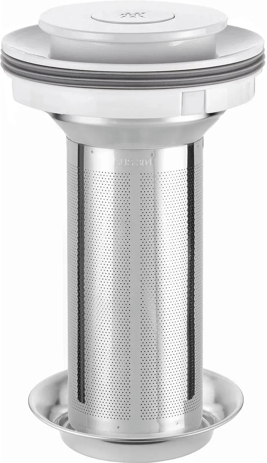 Eleganter 1.7l Glas-Wasserkocher von Zwilling in modernem Weiß.