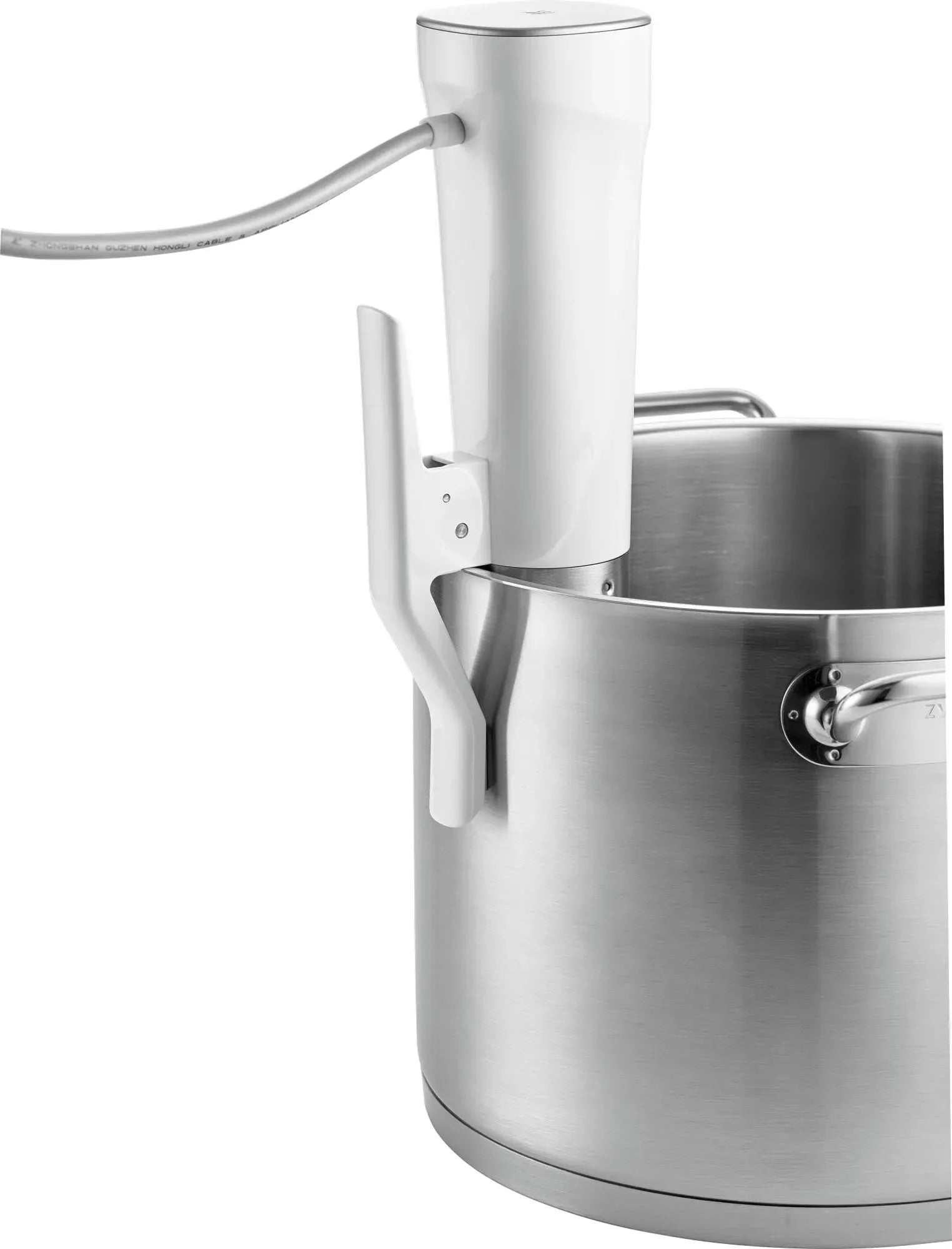 Zwilling Enfinigy: Weißer Sous-Vide Stick für präzises Garen.