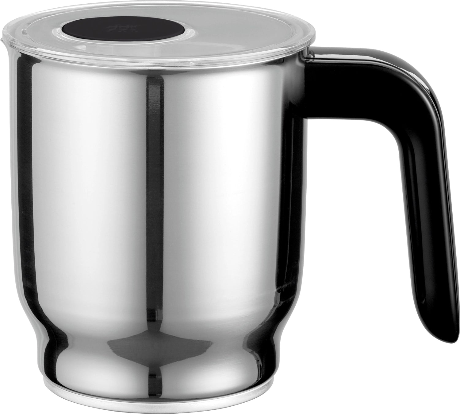 Stylischer Milchaufschäumer in Schwarz von Zwilling Kitchen, 400ml, perfekt für cremigen Milchschaum und köstliche Getränke.
