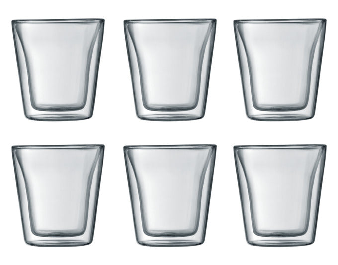 BODUM Trinkglas Canteen doppelwandig 6 Stück 0.1 l in  präsentiert im Onlineshop von KAQTU Design AG. Kaffeetassen ist von BODUM