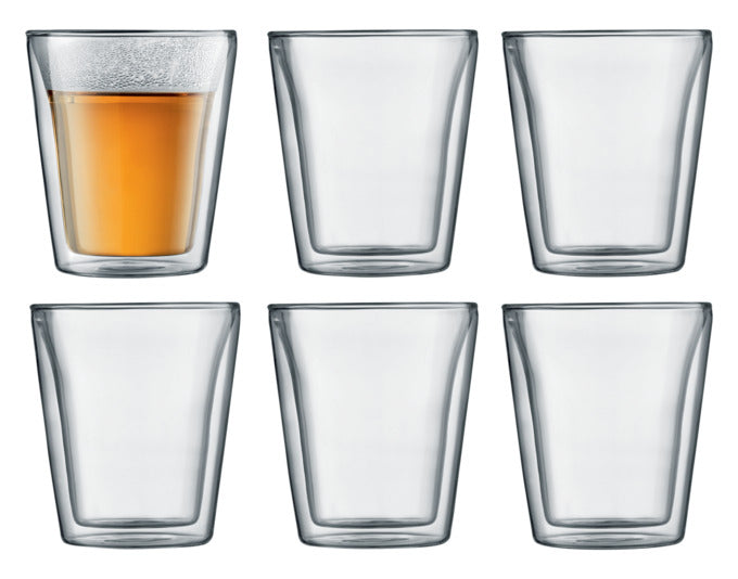 BODUM Trinkglas Canteen doppelwandig 6 Stück 0.2 l in  präsentiert im Onlineshop von KAQTU Design AG. Kaffeetassen ist von BODUM