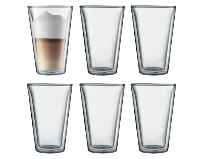 BODUM Trinkglas Canteen doppelwandig 6 Stück 0.4 l in  präsentiert im Onlineshop von KAQTU Design AG. Kaffeetassen ist von BODUM