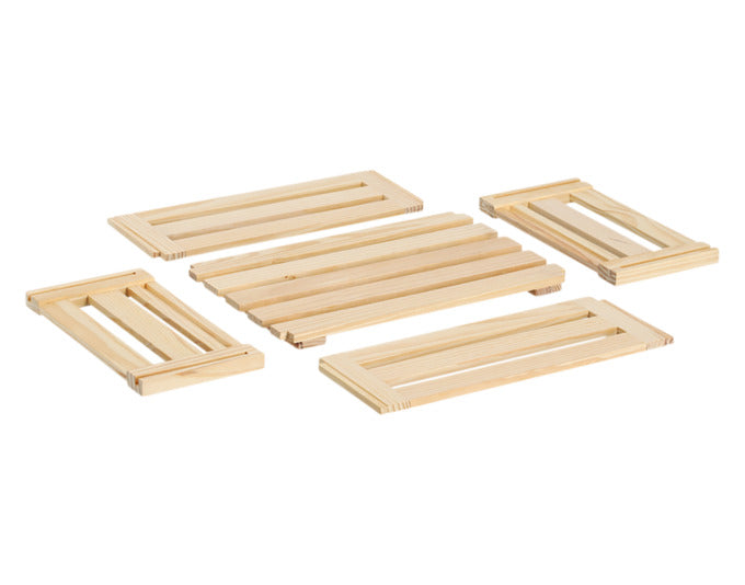 Praktische Allzweckkiste aus Kiefernholz, 40x30x15 cm, ideal für Aufbewahrung und Organisation, von ZELLER PRESENT.