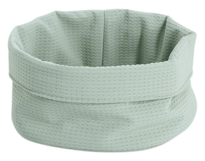 ZELLER Aufbewahrungskorb Waffelpiqué creme ø 25x13 cm in  präsentiert im Onlineshop von KAQTU Design AG. Aufbewahrungsbehälter ist von ZELLER PRESENT