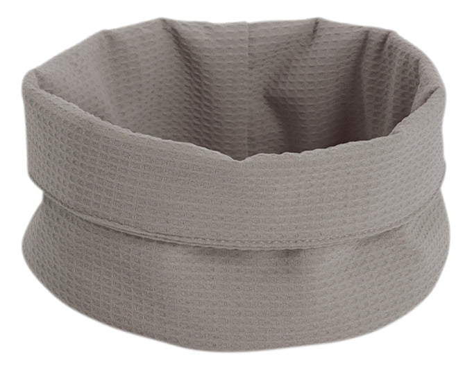 ZELLER Aufbewahrungskorb Waffelpiqué creme ø 25x13 cm in  präsentiert im Onlineshop von KAQTU Design AG. Aufbewahrungsbehälter ist von ZELLER PRESENT