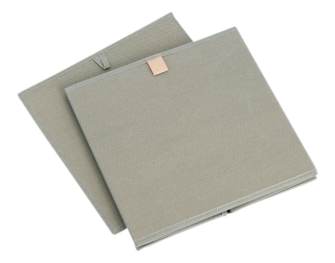 Praktische Aufbewahrungsbox aus Vlies in Khaki, 32x32x32 cm, ideal für Ordnung und stilvolle Organisation in jedem Raum.