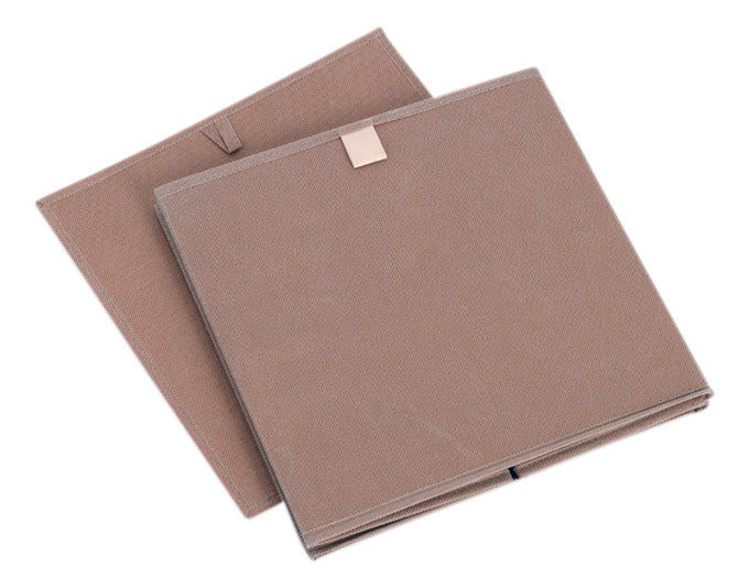 Praktische Aufbewahrungsbox aus Vlies in der Farbe Mocca, 32x32x32 cm, ideal für Ordnung und stilvolle Organisation.