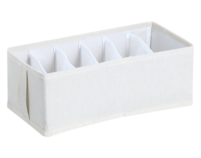 ZELLER Aufbewahrungsbox mit 6 Fächern Polyester/Vlies beige 15x30x11 cm in  präsentiert im Onlineshop von KAQTU Design AG. Aufbewahrungsbehälter ist von ZELLER PRESENT