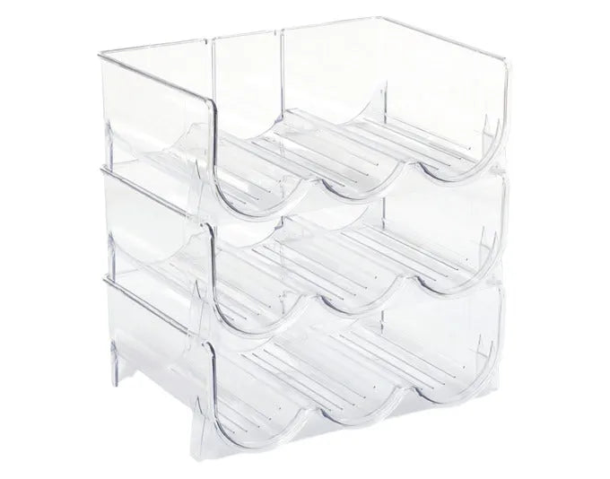 ZELLER Flaschenregal für 3 Flaschen Kunststoff transparent 28.5x20x10 cm in  präsentiert im Onlineshop von KAQTU Design AG. Weinregal ist von ZELLER PRESENT