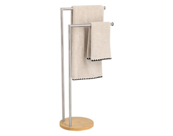 Entdecken Sie den ZELLER Handtuchständer Inox Bambus – eine stilvolle und praktische Lösung für Ihr Badezimmer. Mit robustem Metall und elegantem Bambus.