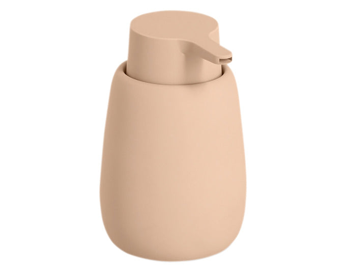 ZELLER Seifenspender Keramik grau ø 8.8x13.7 cm in  präsentiert im Onlineshop von KAQTU Design AG. Badzubehör ist von ZELLER PRESENT