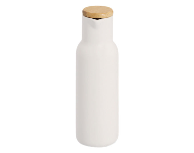 ZELLER Essig- Ölflasche 300 ml Keramik weiss ø 6x19.5 cm in  präsentiert im Onlineshop von KAQTU Design AG. Küchenhelfer ist von ZELLER PRESENT