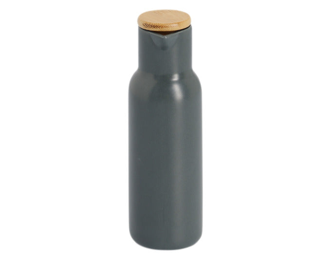 ZELLER Essig- Ölflasche 300 ml Keramik schwarz ø 6x19.5 cm in  präsentiert im Onlineshop von KAQTU Design AG. Küchenhelfer ist von ZELLER PRESENT