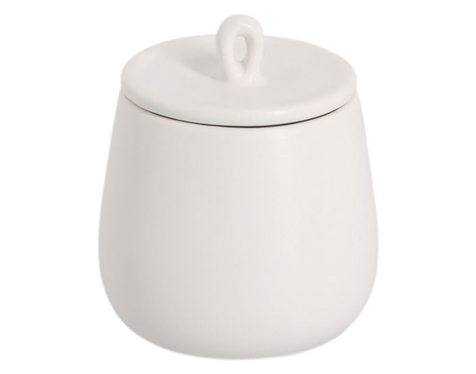 ZELLER Gewürzdose 220 ml Keramik weiss ø 8.5x10 cm in  präsentiert im Onlineshop von KAQTU Design AG. Aufbewahrungsdose ist von ZELLER PRESENT