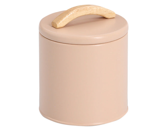 ZELLER Vorratsdose 850 ml Metall mandel ø 11.3x13.7 cm in  präsentiert im Onlineshop von KAQTU Design AG. Aufbewahrungsbehälter ist von ZELLER PRESENT