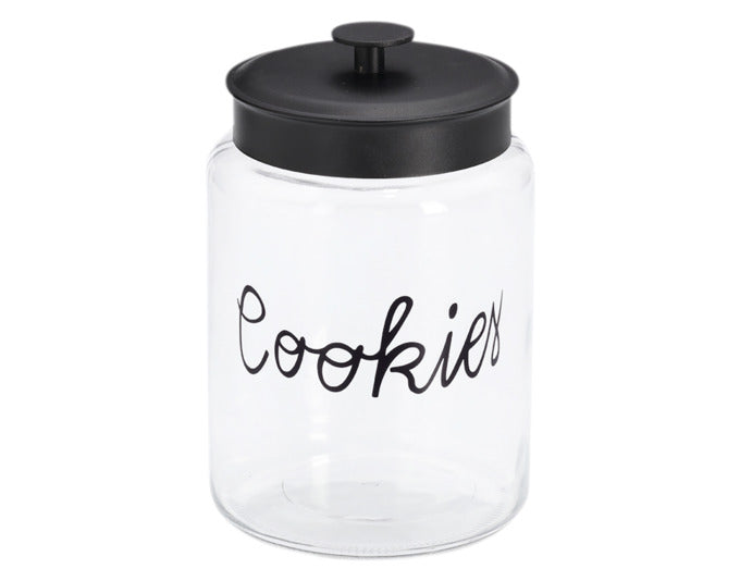 ZELLER Vorratsglas Cookies mit Metalldeckel schwarz 4200 ml ø 17.3x26.4 cm in  präsentiert im Onlineshop von KAQTU Design AG. Aufbewahrungsbehälter ist von ZELLER PRESENT