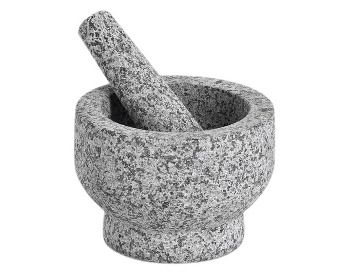 ZELLER Mörser mit Stössel Granit grau ø 14x10 cm in  präsentiert im Onlineshop von KAQTU Design AG. Küchenhelfer ist von ZELLER PRESENT
